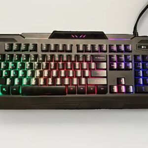 Bugha RGB LED Gaming Keyboard for PC - Wired USB Connection Tested Working